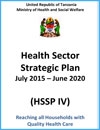 TANZANIA HEALTH SECTOR STRATEGIC PLAN 2015-2020