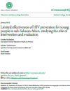 Limited effectiveness of HIV prevention for young people in sub-Saharan Africa: Studying the role of intervention and evaluation