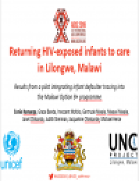 Presentation of Promising Practice: Returning HIV-exposed infants to care in Malawi (2016)