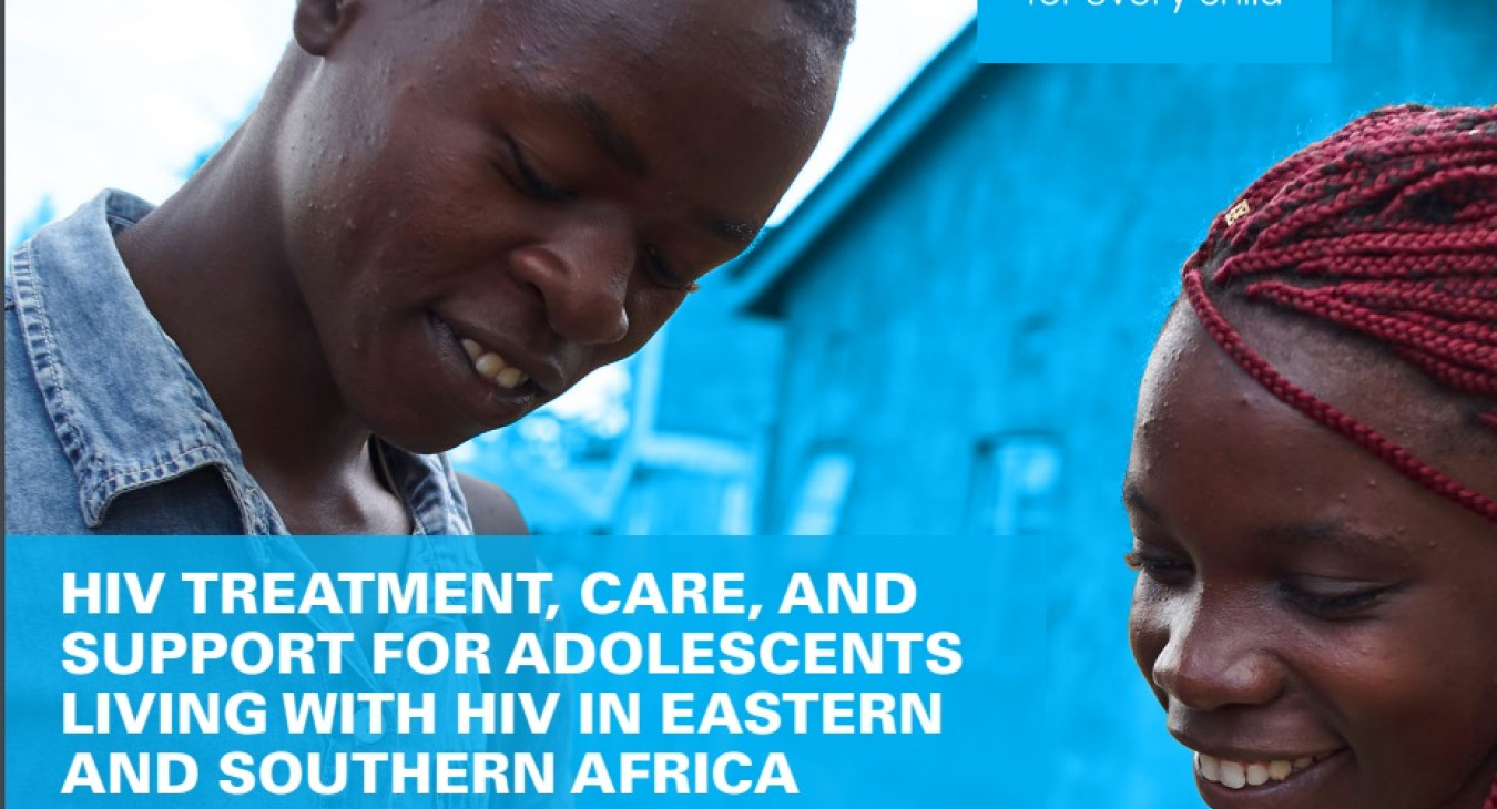 Cover of the document, featuring two adolescents looking at a phone and smiling