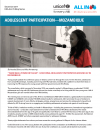 Adolescent Participation - Mozambique