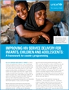 Improving HIV Service Delivery for Infants Children and Adolescents cover