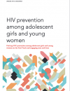 HIV prevention among adolescent girls and young women cover